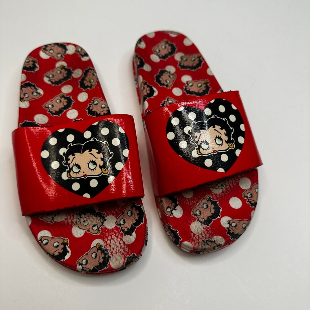 Betty Boop Red Polka Dot Slides